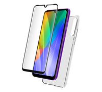 Cover per Huawei Y6P in TPU e salvadisplay in vetro temperato 2.5D
