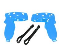 Cover per impugnatura del controller per 2, impugnatura del controller VR, cover protettiva in silicone con cinturino regolabile per le nocche per un’esperienza di gio (Blu)