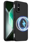Cover per Infinix GT 30 Pro, Compatible con Mag-Safe Magneti Integrati, Case in Silicone Morbido, Custodia in gomma antiurto sottile Cases per Infinix GT 30 Pro-Nero