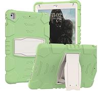 Cover per iPad 6eme/5ª Generation, iPad Air 2, iPad Pro 9.7, custodia protettiva robusta a tre strati antiurto in silicone morbido+PC durevole con supporto per iPad 9.7" 2018/2017