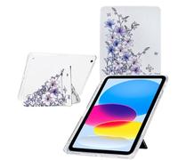 Cover per iPad 9.7 2018 6a Generazione/2017 iPad 5a Generazione, Custodia con [Molteplici Angoli di Visione] [Vassoio Portapenne] Cover Protettiva Sottile e Trasparente - Fiori