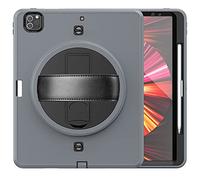 Cover per iPad 9.7 2018 iPad 6ª Generazione/2017 iPad 5ª Generazione, con manico di supporto rotante a 360°/portamatite a tracolla per iPad 9.7 custodie per Tablette-Grey b