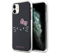 Cover per iPhone 11 Hello Kitty IML Kitty Face nera