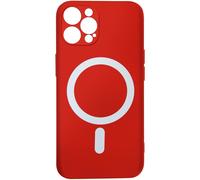 Cover per iPhone 12 Pro Max soft-touch bordi rialzati anti-shock rossa