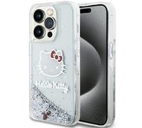 HELLO KITTY Ciondoli gattino e brillantini liquidi COVER per Apple iPhone 13 Pro, Argento