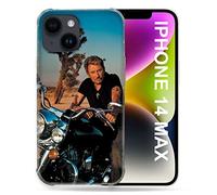 Cover per Iphone 14 Plus (6.7) Musica Johnny Hallyday Moto
