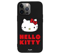 Cover per Iphone 14 Pro Max Negro con un diseño de Hello Kitty Logo