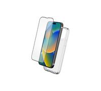 Cover per iPhone 15 e protezione dello schermo in vetro 2,5D SmartFrame