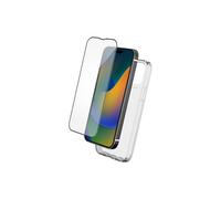 Cover per iPhone 15 Pro e salvadisplay in vetro temperato con SmartFrame