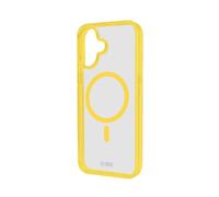 Cover per iPhone 16 con bordi colorati compatibile con ricarica MagSafe