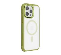 Cover per iPhone antishock colorata MagSafe resistente TPU PC CV51 Verde