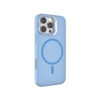 Cover per iPhone con Supporto in Vetro Integrato per Fotocamera e MagSafe - Blu