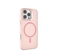 Cover per iPhone con Supporto in Vetro Integrato per Fotocamera e MagSafe - Rosa