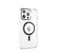 Cover per iPhone Trasparente MagSafe Anello Nero e Protezione Fotocamera CV40