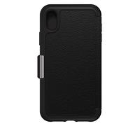 Cover per iPhone XR OtterBox Strada, resistente a shock e cadute fino a 2 metri, vero cuoio, 2 slot carte di credito, testata 3x vs norme MIL-STD 810G, Nero