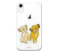 Cover per iPhone XR ufficiale di El Rey León Simba y Nala Mirada Complice per proteggere il tuo Mobile. Carcasa per Apple di silicone flessibile con Licencia ufficiale Disney.