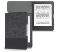 kwmobile Cover Compatibile con Kobo Aura Edition 1 - Custodia a Libro in Tela e Pelle PU - Flip Case per eReader