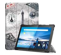 Cover per Lenovo Tab M10 TB-X605F 10.1 Pollici Custodia Sottile con Funzione di Supporto e Funzione Auto Sleep/Wake