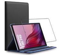 Cover per Lenovo Tab M9, Custodia Protezione Rotazione 360, Pelle PU, Nero + Vet