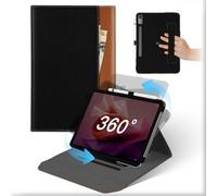 Cover Per Lenovo Tab P12 12.7 Pollici 2023 Tablet, Custodia Pelle Rotante 360°Supporto con Supporto Matita& Tasca, Libro Antiurto Protettiva Auto Svegliati/Sonno Tablet Tab P12 2023 Case Nero Marron