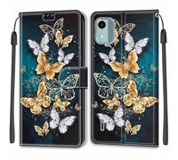 Cover per Nokia C12 / Nokia C12 Plus/Nokia C12 Pro Custodia, con [Slot per Schede] [Funzione Stand] Premium Pelle Flip Cover Custodia compatibile Nokia C12 / Nokia C12 Plus/Nokia C12 Pro
