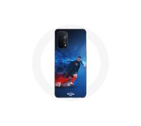 Cover per Oppo A74 5G - PSG - Kylian Mbappé - Morbido - Sportivo - Bianco