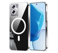 Cover per Oppo A79 5G, Custodia Magnetica Trasparente, Antiurto Anti-Graffio Ultra Sottile Case con Hard PC + TPU Paraurti, Clear