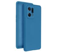 Cover per Oppo Find X5 Silicone Semi-rigido Soft-touch Blu