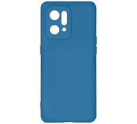 Cover per Oppo Find X5 Silicone Semi-rigido Soft-touch Blu