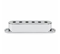 Cover per Pickup con Sei Fori, Argento, 50 Mm | Struttura in Plastica Leggera, Copertura per Pickup Single Coil, Finitura brillante, Copripickup, Riparazione, Chitarristi