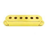 Cover per Pickup con Sei Fori, Oro, 48 Mm | Struttura in Plastica Leggera, Copertura per Pickup Single Coil, Finitura brillante, Copripickup, Riparazione, Chitarristi