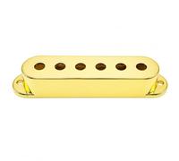 Cover per Pickup con Sei Fori, Oro, 52 Mm | Struttura in Plastica Leggera, Copertura per Pickup Single Coil, Finitura brillante, Copripickup, Riparazione, Chitarristi