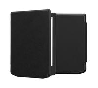kwmobile Custodia eReader Compatibile con Pocketbook Verse/PRO/Color/Vivlio Light Cover - eBook Reader Flip Case - Cover eReader Simil Pelle - Nero