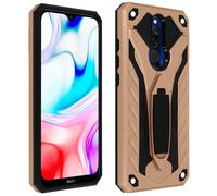 Cover per Redmi 8 /8A Protezione Doppia Funzione Stand Rosa gold