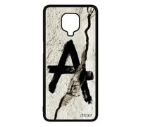 Cover per Redmi Note 9 pro silicone anarchia urbana espressione punk rotto uomo giustizia bumper nero vernice parete tag metal custodia per Xiaomi