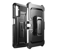 SUPCASE Unicorn Beetle Pro Series - Custodia a fondina per Samsung Galaxy A14 5G (versione 2022), robusta custodia a fondina con pellicola protettiva integrata (nero)