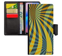 Cover per Samsung A34 illusione ottica texture colorata geometria design case portatile personalizzato originale giallo motivo moderno per Galaxy