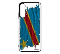 Cover per Samsung Galaxy A05S silicone bandiera rdc congo kinshasa congolese calcio rigido tessuto portatile CAN calcio