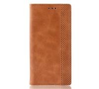Cover per Samsung Galaxy A12,Cuscio retro magnetico del telefono,Progetto del portafoglio con copertura del caso Flip in pelle per Samsung Galaxy A12 Cover Custodia -Brown