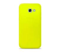 Cover per Samsung Galaxy A5 2017 Puro Giallo Fluo TPU Morbida Trasparente Slim