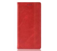 Cover per Samsung Galaxy A72 5G,Cuscio retro magnetico del telefono,Progetto del portafoglio con copertura del caso Flip in pelle per Samsung Galaxy A72 5G Cover Custodia -Red
