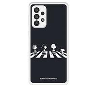 Cover per Samsung Galaxy A73 5G ufficiale di Snoopy Peanuts Personaggi Beatles trasparente per proteggere il tuo cellulare. Cover per Samsung in silicone flessibile con licenza ufficiale di Snoopy