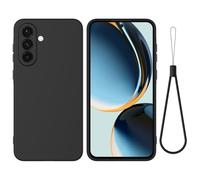 Cover per Samsung Galaxy M36, Custodia in TPU Tinta Unita, Case in Silicone Morbido, Custodia in gomma antiurto sottile Cover per Samsung Galaxy M36-Nero