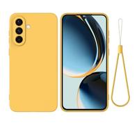 Cover per Samsung Galaxy M36, Custodia in TPU Tinta Unita, Case in Silicone Morbido, Custodia in gomma antiurto sottile Cover per Samsung Galaxy M36-Giallo