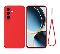 Cover per Samsung Galaxy M36, Custodia in TPU Tinta Unita, Case in Silicone Morbido, Custodia in gomma antiurto sottile Cover per Samsung Galaxy M36-Rosso
