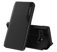 Cover per Samsung Galaxy S10 Plus Pelle Magnetica Clear View Custodia a libro per Samsung Galaxy S10 Plus Cover 360 Antiurto Antigraffio Flip Folio Stand Stand Custodia Custodia per Samsung S10 Plus