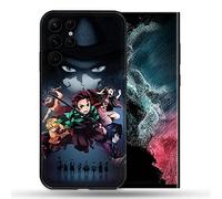 Cover per Samsung Galaxy S22 Ultra Manga Demon Slayer Nero