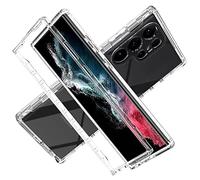 Cover per Samsung Galaxy S23 Ultra, Custodia Anti-graffio con dell Schermo Integrata Protezione, 2in1 Dual Layer Ibrida [360°] Full Body Antiurto Protettiva Case, [Transparente]