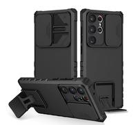 Cover per Samsung Galaxy S24 Ultra, protezione della fotocamera, custodia con lente scorrevole copertura, 360 gradi Full Body Armor e Antiurto Durevole Protector Bumper Supporto stereo Custodia