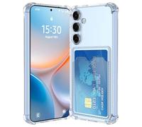 Cover per Samsung Galaxy S26 Plus con Porta Carte, Custodia Portafoglio con Slot per Trasparente Schede Silicon TPU Case Ultra Slim Clear Soft Anti-Graffio Antiurto Cover per Samsung Galaxy S26 Plus